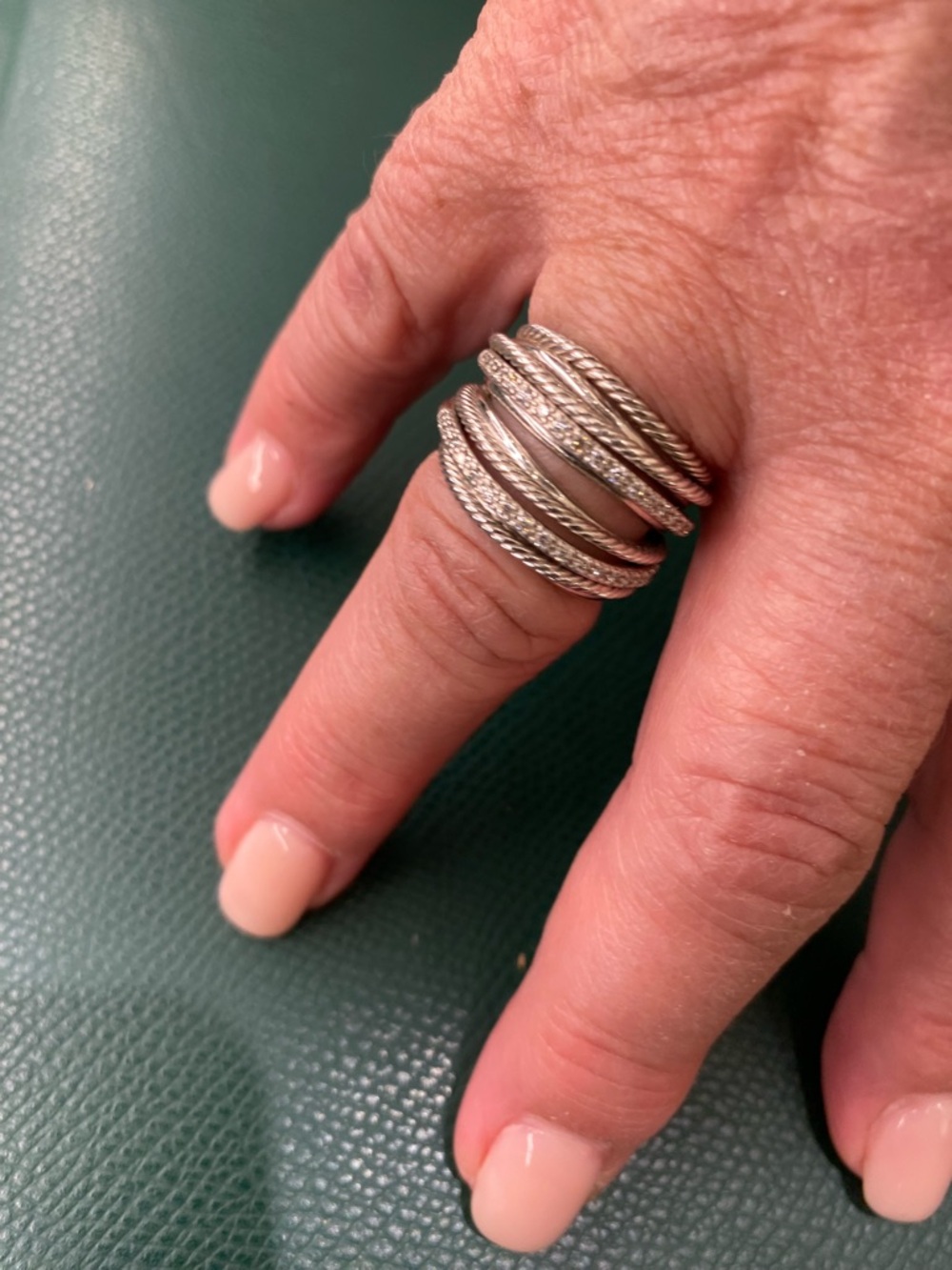 David Yurman
Crossover Wide Ring with Diamonds and Silver, 18mm - Picture 4 of 14